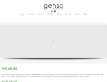 Tablet Screenshot of genso.com.bo
